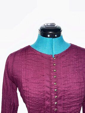 Maeve Anthropology Purple Long Sleeve, XS